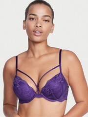 Victoria's Secret Brilliant Purple Very Sexy Bombshell Add 2 Cups Push Up Bra - Image 1 of 3
