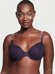 Victoria's Secret Gothic Purple Lightly Lined TShirt Demi Bra - Image 1 of 4