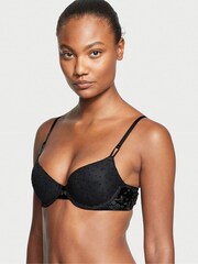 Victoria's Secret Black Lightly Lined TShirt Demi Bra - Image 1 of 4