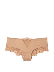 Victoria's Secret Sweet Nude Praline Micro Lace Inset Cheeky Knickers - Image 4 of 4