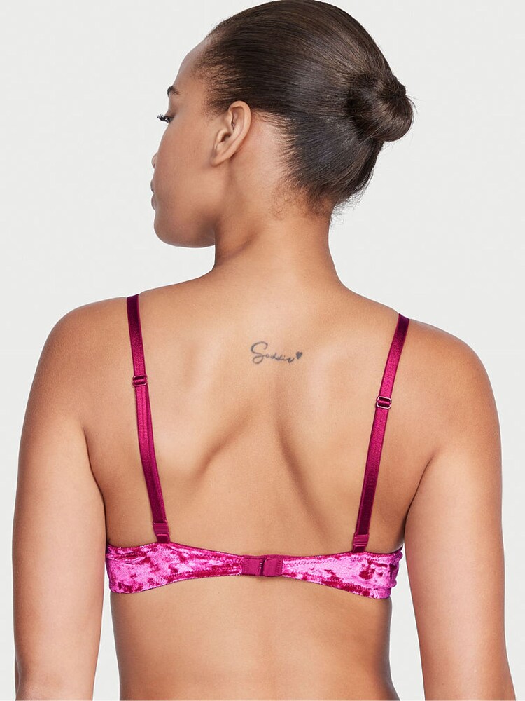 Victoria's Secret Claret Red Lace Push Up Bra - Image 2 of 4
