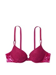 Victoria's Secret Claret Red Lace Push Up Bra - Image 3 of 4