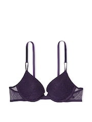 Victoria's Secret Gothic Purple Lace T-Shirt Push Up Bra - Image 3 of 4