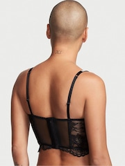 Victoria's Secret Lipstick Red Plaid Bombshell Add 2 Cups Push Up Corset Bra Top - Image 2 of 4