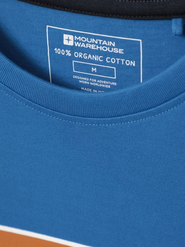 Mountain Warehouse Blue Explore Mens Organic T-Shirt - Image 5 of 5