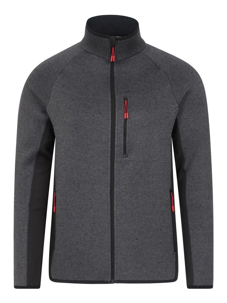 Mountain Warehouse Black Treston Mens Full-Zip Fleece Jacket - Image 1 of 5