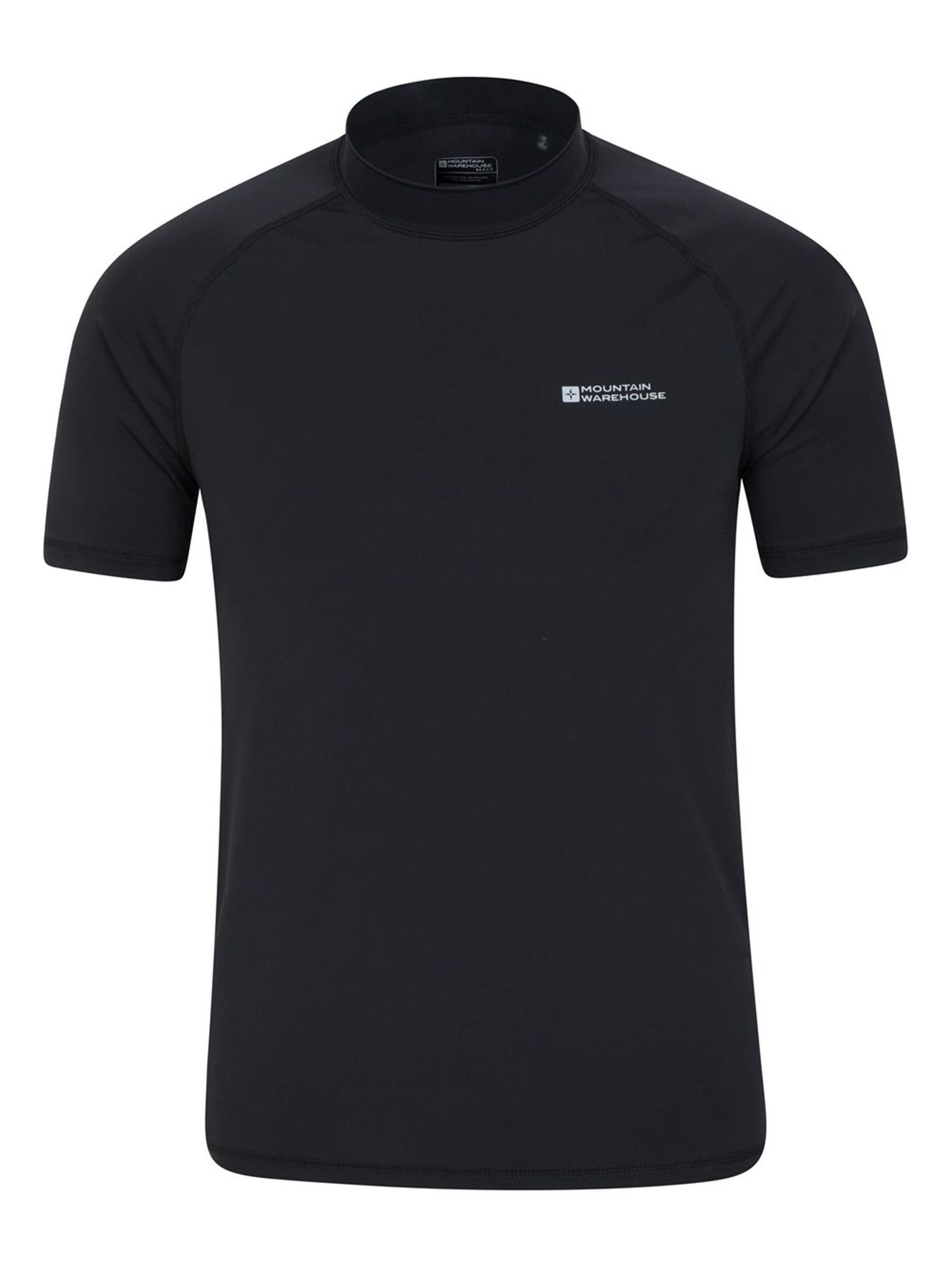 Mountain Warehouse Black Mens UV Rash Vest - Image 1 of 4 Mountain Warehouse Black Mens UV Rash Vest - Image 1 of 4