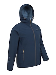 Mountain Warehouse Blue Exodus Mens Showerproof Softshell - Image 2 of 6