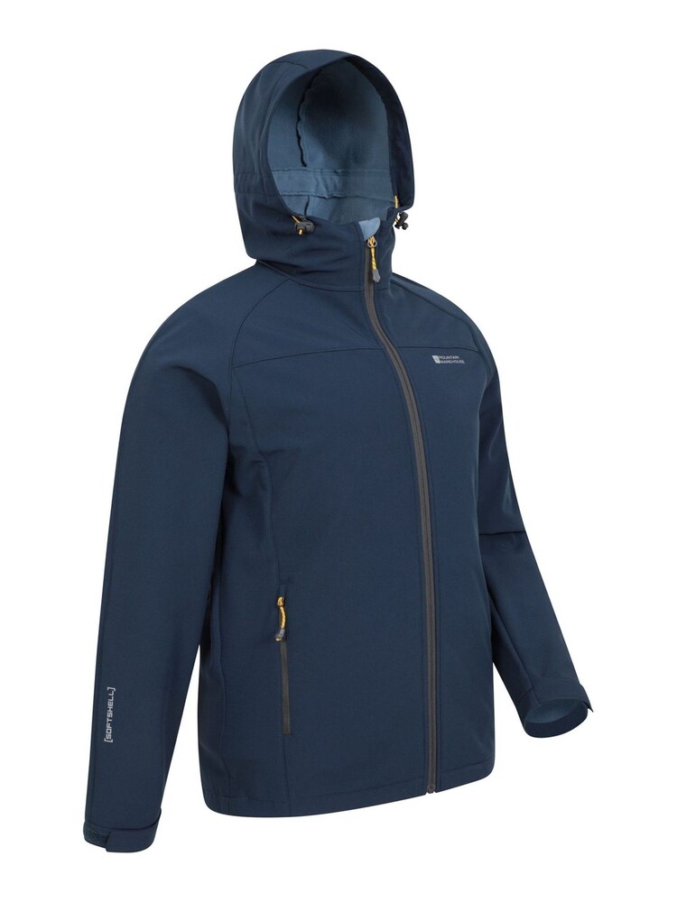 Mountain Warehouse Blue Exodus Mens Showerproof Softshell - Image 2 of 6