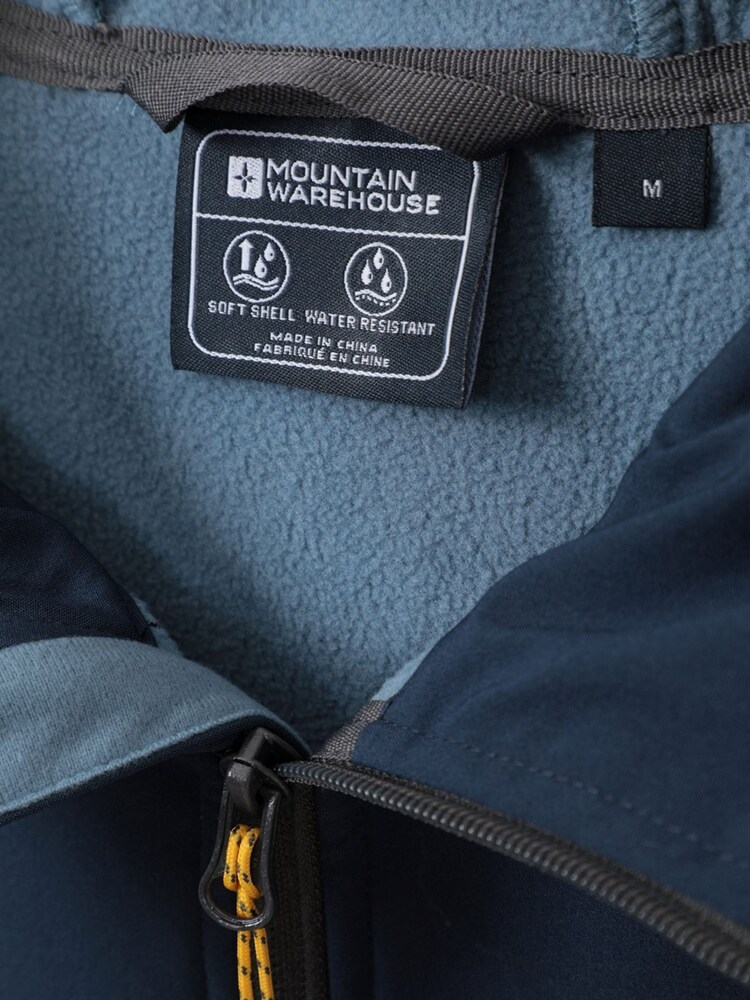 Mountain Warehouse Blue Exodus Mens Showerproof Softshell - Image 6 of 6