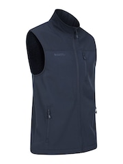 Mountain Warehouse Blue Grasmere Mens Water Resistant, Fleece Lined Gilet - Image 2 of 6