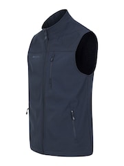 Mountain Warehouse Blue Grasmere Mens Water Resistant, Fleece Lined Gilet - Image 3 of 6