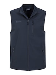 Mountain Warehouse Blue Grasmere Mens Water Resistant, Fleece Lined Gilet - Image 6 of 6