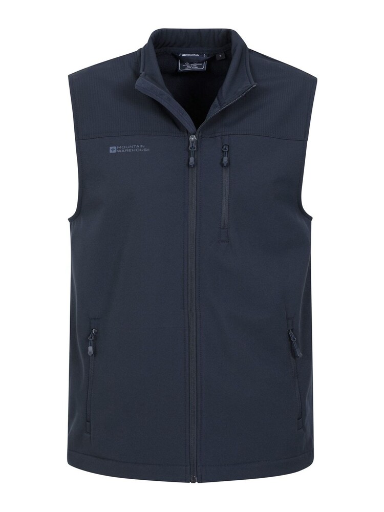 Mountain Warehouse Blue Grasmere Mens Water Resistant, Fleece Lined Gilet - Image 6 of 6 Mountain Warehouse Blue Grasmere Mens Water Resistant, Fleece Lined Gilet - Image 6 of 6