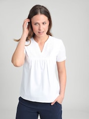 Mountain Warehouse White Paris Womens Embroidered Top - Image 1 of 4