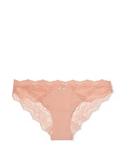 Victoria's Secret Evening Blush Nude Lace Trim Cheekini Knickers - Image 3 of 3