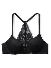 Victoria's Secret Black Lightly Lined Demi Front Fastening Bra - Image 3 of 3