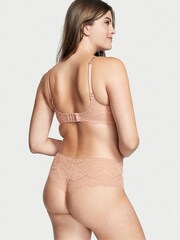 Victoria's Secret Evening Blush Nude Lace Hipster Thong Knickers - Image 2 of 3
