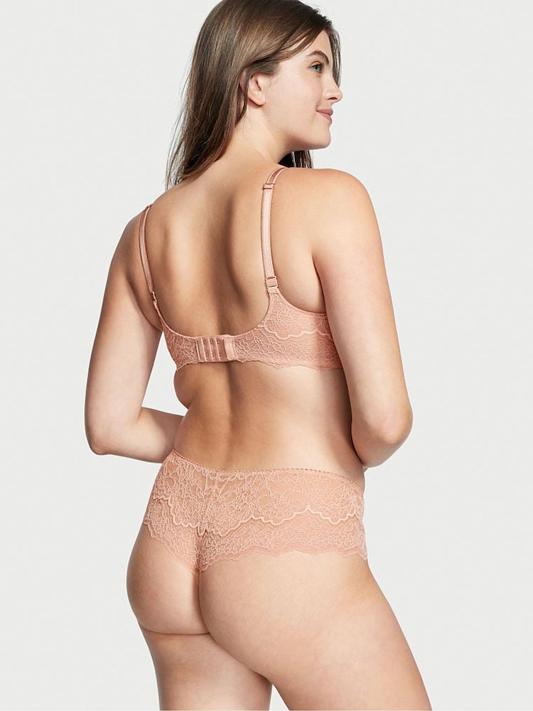 Victoria's Secret Evening Blush Nude Lace Hipster Thong Knickers - Image 2 of 3