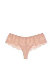Victoria's Secret Evening Blush Nude Lace Hipster Thong Knickers - Image 3 of 3