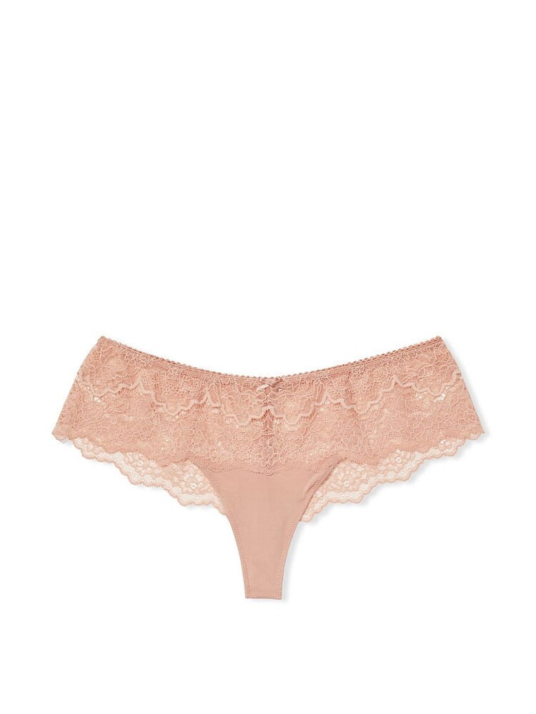 Victoria's Secret Evening Blush Nude Lace Hipster Thong Knickers - Image 3 of 3