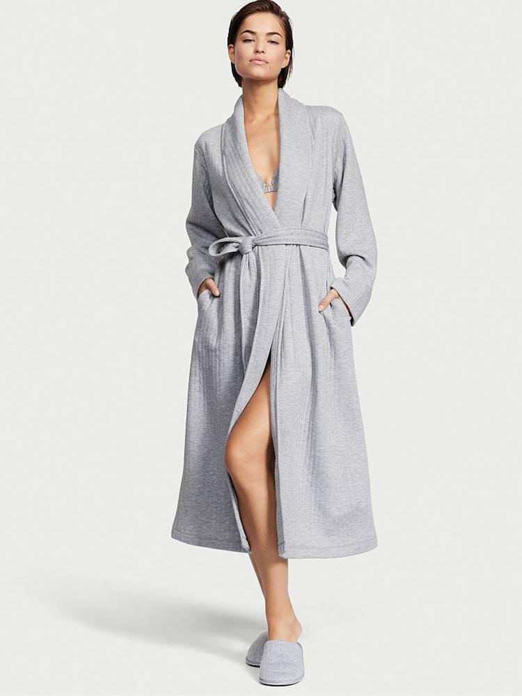 Buy Victoria's Secret Heather Grey Quilted Comforter Robe from the Next ...