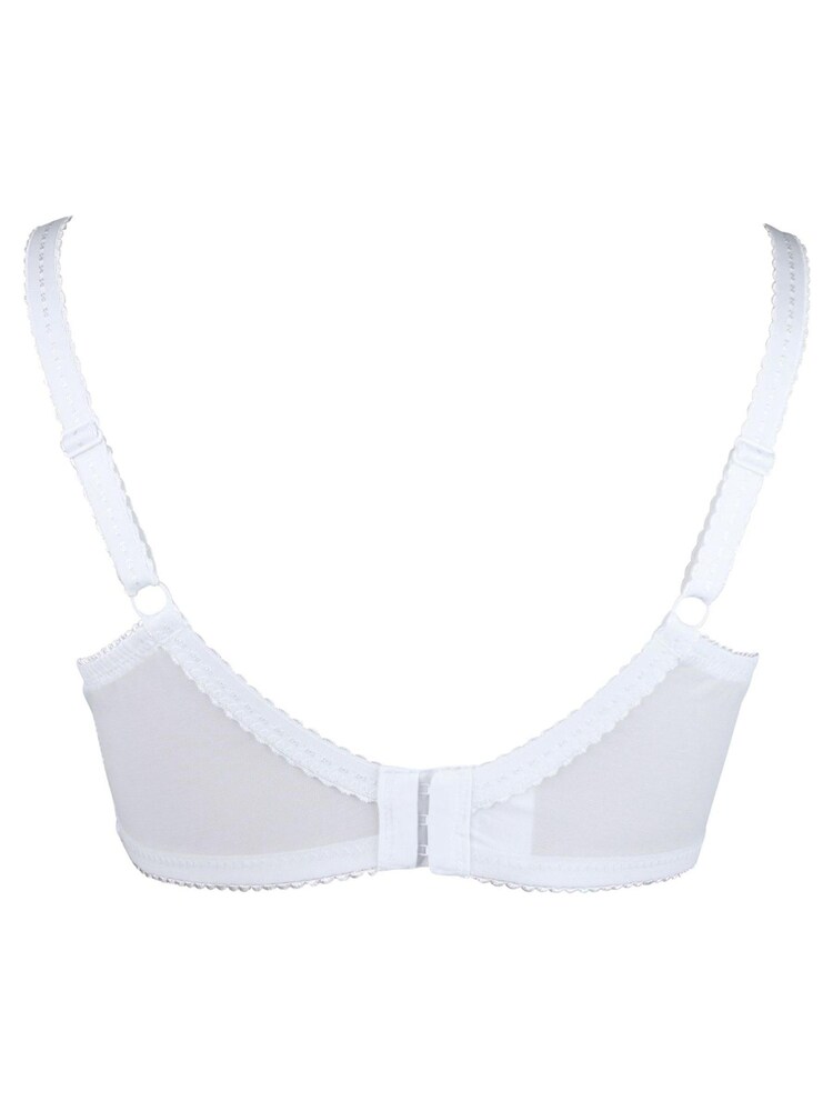 Pour Moi White Sofia Embroidered Side Support Bra - Image 5 of 5