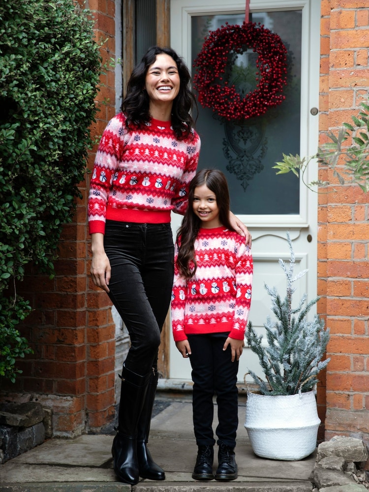 Society 8 Pink Christmas Jumper - Women - Image 1 of 4