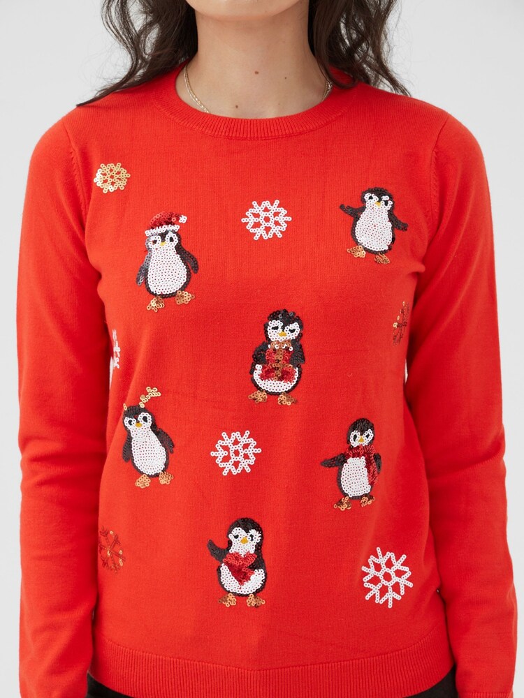 Red Penguin - Sweter Society 8 na Boże Narodzenie - Kobiety - Image 3 of 3