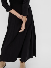 Y.A.S Black Maxi Length Shirt Dress - Image 4 of 5