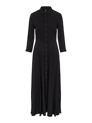 Y.A.S Black Maxi Length Shirt Dress - Image 5 of 5