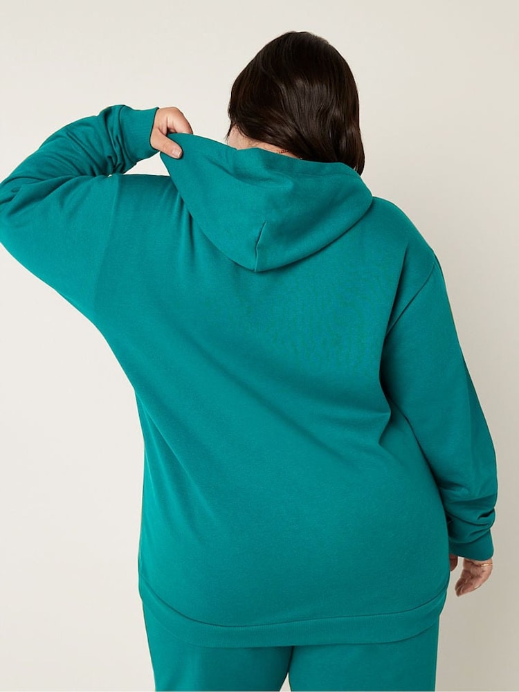 Victoria's Secret PINK Deep Lake Blue Logo Lounge Zip Up Sweatshirt - Image 2 of 4 Victoria's Secret PINK Deep Lake Blue Logo Lounge Zip Up Sweatshirt - Image 2 of 4