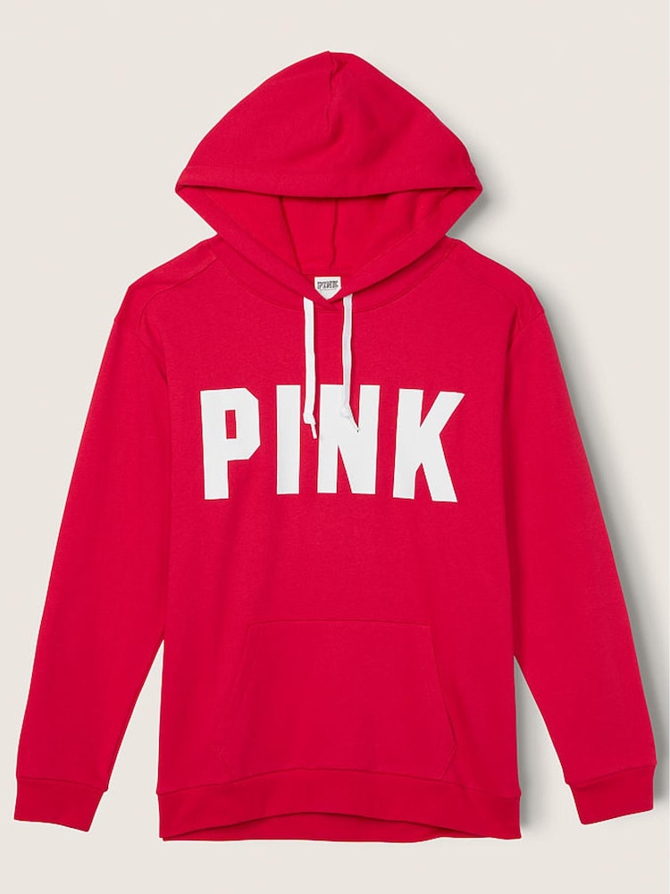 Victoria's Secret PINK Pepper Red Logo Lounge Zip Up Sweatshirt - Image 3 of 3 Victoria's Secret PINK Pepper Red Logo Lounge Zip Up Sweatshirt - Image 3 of 3
