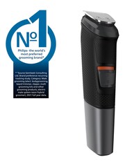 Philips Series 5000 11-in-1 Multi Grooming Kit for Beard, Hair and Body with Nose Trimmer Attachment - MG5730/33 - Image 4 of 10