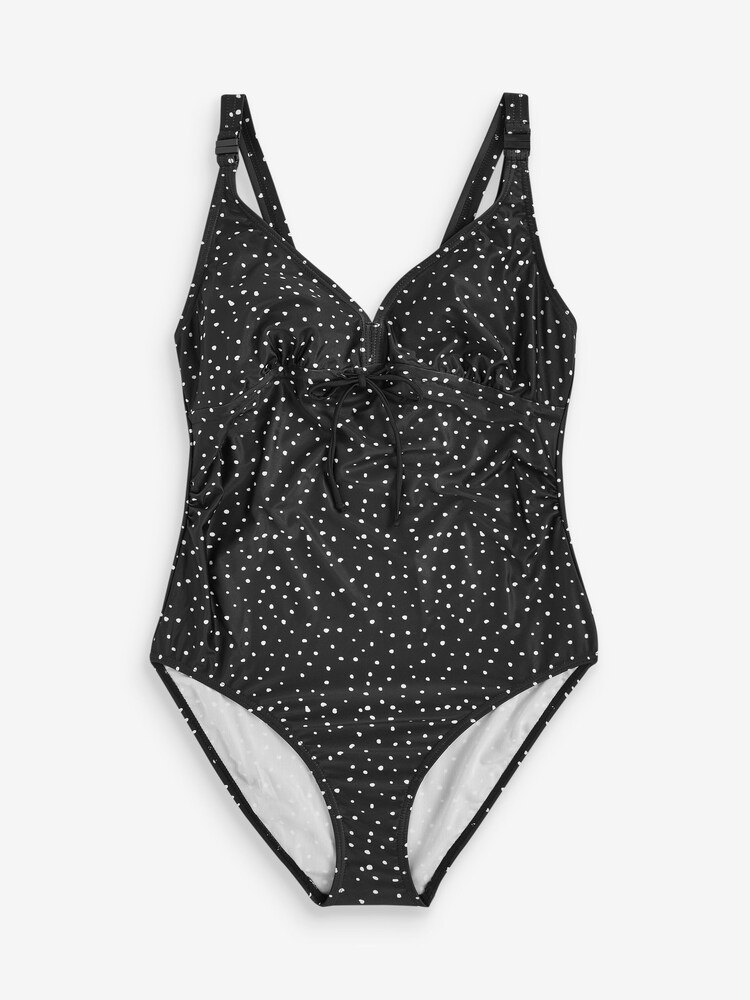 Mamalicious Black Polka Dot Maternity Swimsuit - Image 5 of 5