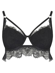 Pour Moi Black India Padded Demi Bra - Image 4 of 5