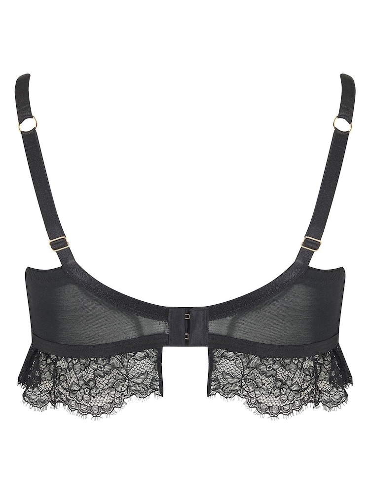 Pour Moi Black India Padded Demi Bra - Image 5 of 5