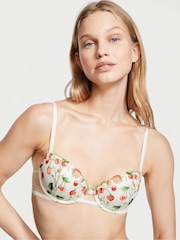 Victoria's Secret Coconut White Embroidered Lightly Lined Demi Bra - Image 1 of 1