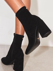 Lipsy Mid Heel Block Sock Boot - Изображение 3 из 4