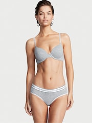 Victoria's Secret Grey Heather Hipster Logo Knickers - Image 1 of 3