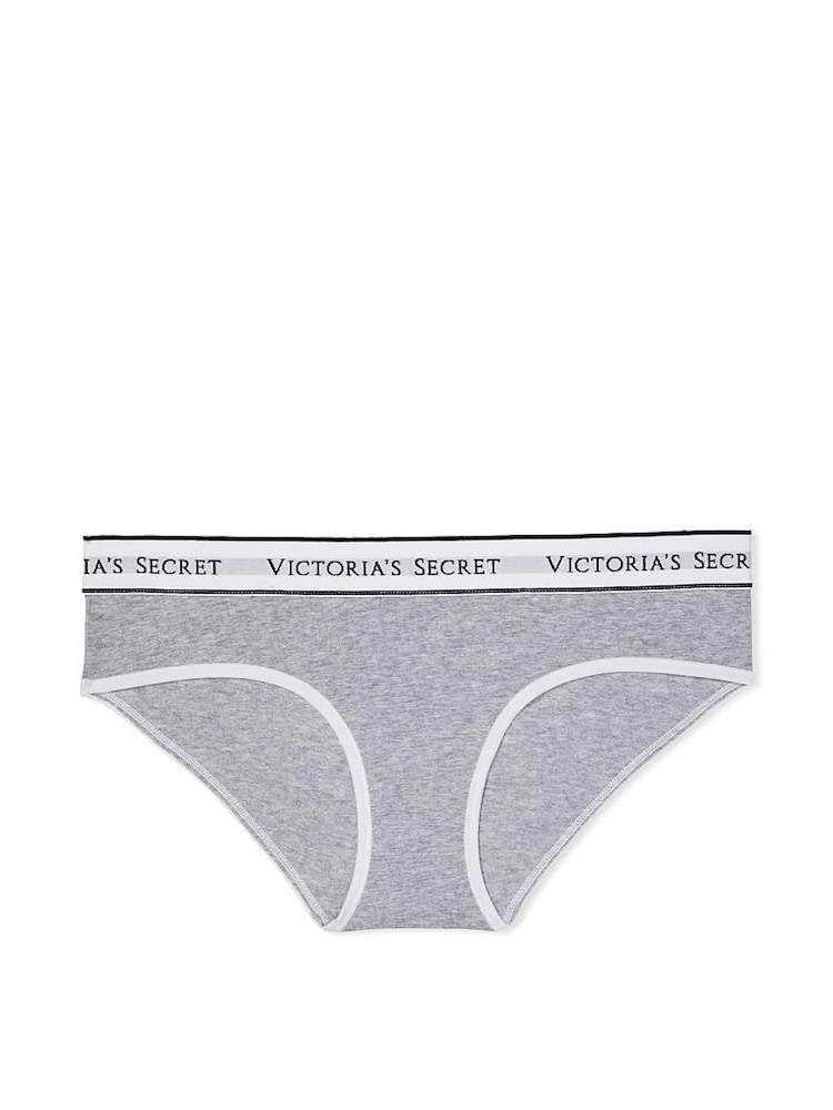 Victoria's Secret Grey Heather Hipster Logo Knickers - Image 3 of 3