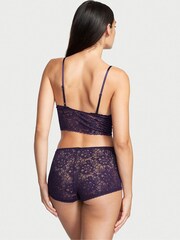 Victoria's Secret Gothic Purple Lacie Cropped Cami Boyshort Set - Image 2 of 3