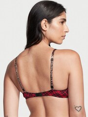 Victoria's Secret Red Simple Plaid with Leopard Sexy Tee Push Up Bra - Image 2 of 4