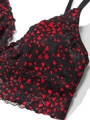 Victoria's Secret Black Heart Sprinkles Lace Unlined Bralette - Image 4 of 4