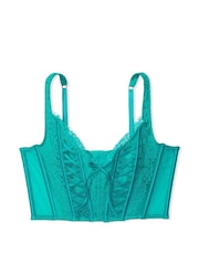 Victoria's Secret Unlined Lace Up Bra Top in Floral Lace - Image 3 of 3
