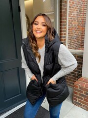 In The Style Black Jac Jossa Puffer Gilet - Image 1 of 1