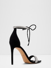 Aldo Black Embellished Strappy High Heeled Sandal - Image 3 of 5
