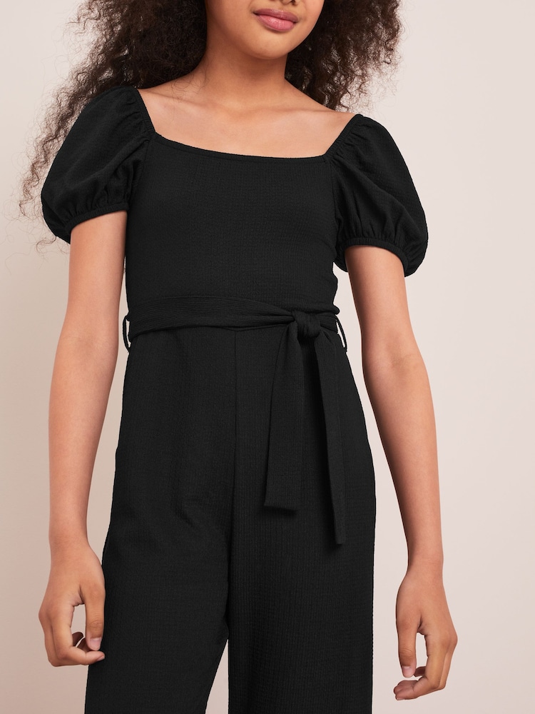 Lipsy Black Square Neck Jersey Jumpsuit - Image 4 of 4 Lipsy Black Square Neck Jersey Jumpsuit - Image 4 of 4