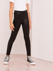 Lipsy Black PU Legging - Image 2 of 3