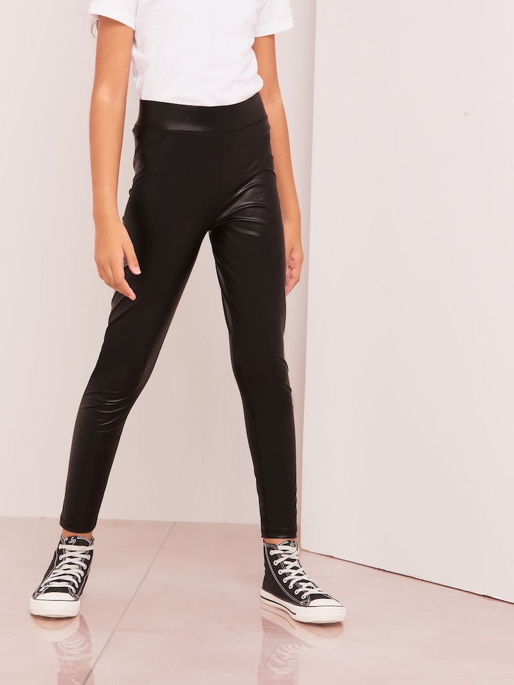 Lipsy Black PU Legging - Image 2 of 3 Lipsy Black PU Legging - Image 2 of 3